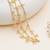 Pearl cluster layered single hair chain