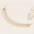 Kundan pearl multi-layer single hair chain