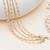 Kundan pearl multi-layer single hair chain