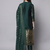 green fancy cotton silk kurta set