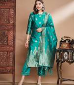 Rama cotton silk jacquard designer festive wear readymade suit