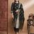 Black cotton silk jacquard designer festive wear readymade suit