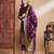 Purple cotton silk jacquard designer festive wear readymade suit
