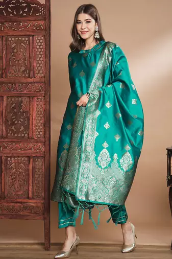 Rama cotton silk jacquard designer festive wear readymade suit