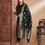 Black cotton silk jacquard designer festive wear readymade suit