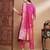 Pink cotton silk jacquard designer festive wear readymade suit