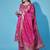 Pink cotton silk jacquard designer festive wear readymade suit