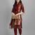 Maroon cotton silk jacquard designer festive wear readymade suit