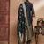 Black cotton silk jacquard designer festive wear readymade suit