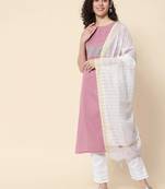 Maroon silk blend designer festive wear readymade suit