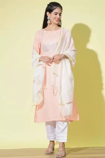 Maroon silk blend designer festive wear readymade suit