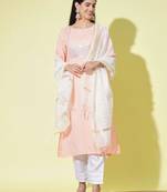 Maroon silk blend designer festive wear readymade suit