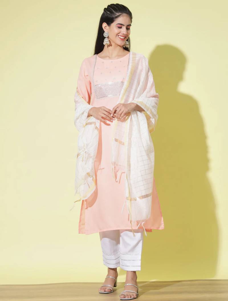 Maroon silk blend designer festive wear readymade suit