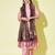 Baby-pink cotton silk blend designer festive wear readymade suit