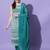 Rama blue silk blend designer festive wear readymade suit