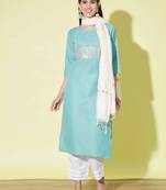 Maroon silk blend designer festive wear readymade suit