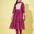 Purple chanderi modal butti designer festive wear readymade suit