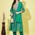 Rama green chanderi modal butti designer festive wear readymade suit