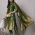 Mehandi cotton silk jacquard designer festive wear readymade suit