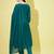 Teal chanderi modal butti designer festive wear readymade suit