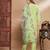 Pista silk blend designer festive wear readymade suit