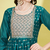 Teal chanderi modal butti designer festive wear readymade suit