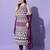 Wine silk blend designer festive wear readymade suit