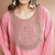 Pink silk blend designer festive wear readymade suit
