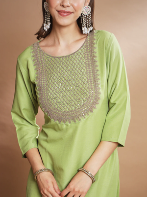 Pista silk blend designer festive wear readymade suit 4