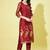 Maroon cotton silk jacquard designer festive wear readymade suit
