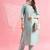 Seagreen silk blend designer festive wear readymade suit