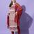 Maroon silk blend designer festive wear readymade suit