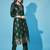 Green cotton silk jacquard designer festive wear readymade suit