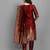 Maroon cotton silk jacquard designer festive wear readymade suit