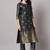 Grey cotton silk jacquard designer festive wear readymade suit