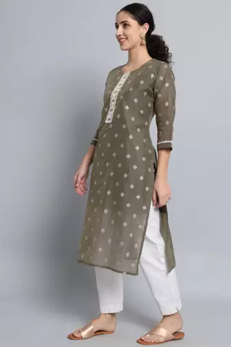 Grey silk blend designer festive wear readymade suit