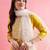 Yellow silk blend designer festive wear readymade suit