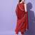 Maroon silk blend designer festive wear readymade suit