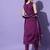 Wine silk blend designer festive wear readymade suit