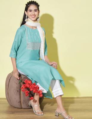 Maroon silk blend designer festive wear readymade suit 3