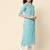 Firozi cotton blend designer festive wear readymade suit