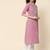 Levender cotton blend designer festive wear readymade suit