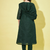 Green chanderi modal butti designer festive wear readymade suit
