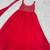 Women’s red embroidered anarkali gown with dupatta for party wear