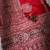 red ajarakh print with mirror and beautiful tussle crepe silk saree