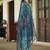 Floral embroidered viscose rayon round neck kurta trouser & dupatta