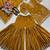 Mustard yellow embroidered kurta sharara set with dupatta for women