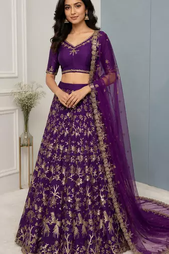 Silk Designer Lehenga Set