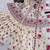 Designer wedding wear cream crepe silk printed embroidery peplum sharara set