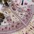 Designer wedding wear cream crepe silk printed embroidery peplum sharara set